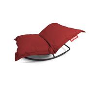 Pack Rocking Chair Rock 'n Roll Noir + Pouf Original Outdoor Rouge Fatboy