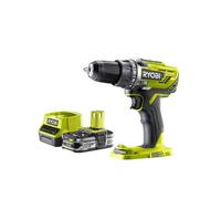 Pack RYOBI 18V Perceuse-visseuse One+ R18DD3-0 - 1 Batterie 2.5Ah - 1 Chargeur rapide RC18120-125
