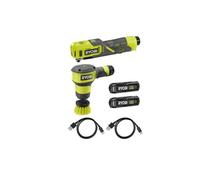 Pack RYOBI 4V Gonfleur - 6,9 bars - Brosse motorisée - 2 Batteries 2,0Ah