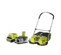 Pack RYOBI Balayeuse motorisée 18V OnePlus R18SW3-0G - 1 batterie 5.0Ah - 1 chargeur rapide 2.0Ah RC18120-150