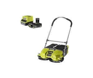 Pack RYOBI Balayeuse motorisée R18SW3-0 - 18V One+ - 533 mm - 1 batterie 2.0Ah - 1 chargeur rapide RC18120-120