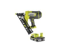 Pack RYOBI Cloueur de finition incliné à air comprimé 18V One+ R15GN18-0 - 1 Batterie 2.5Ah - 1 Chargeur rapide RC18120-125