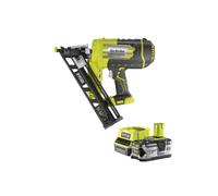Pack RYOBI Cloueur de finition incliné à air comprimé 18V One+ R15GN18-0 - 1 Batterie 4.0Ah - 1 Chargeur rapide RC18120-140