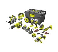 Pack RYOBI Combo 8 outils - 2 batteries 5.0Ah et 1 batterie 2.0Ah - 1 chargeur - R18CK8-3552T