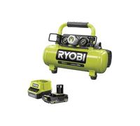 Pack RYOBI Compresseur à cuve R18AC-0-18V One Plus - 4L - 1 batterie 2.0Ah - 1 chargeur rapide RC18120-120