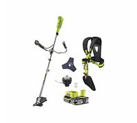 Pack RYOBI débroussailleuse 18V One+ OBC1820B - 1 Batterie 2.5Ah - 1 Chargeur Rapide RC18120-125
