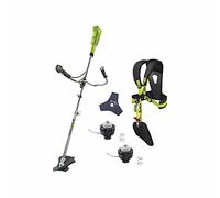 Pack RYOBI Débroussailleuse 18V One+ OBC1820B avec Tête Simple Fil 1,6mm RAC114 - Ergonomique, Légère et Polyvalente, Vitesse 8000 TR/Min, Idéale pour Jardinage.