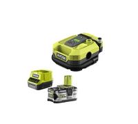 Pack RYOBI gonfleur compresseur 18V R18MI-0-1 Batterie 5.0Ah - 1 Chargeur Rapide RC18120-150