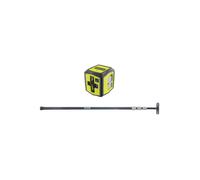 Pack RYOBI - Laser Croix Verte RBCLLG1-15m de portée - Canne télescopique RBCLTP1-320cm
