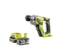 Pack RYOBI marteau perforateur 18V One+ R18SDS-0 - 1 batterie One+ 5.0Ah - 1 chargeur rapide 2.0Ah RC18120-150
