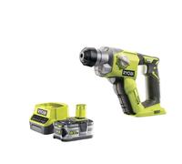 Pack RYOBI marteau perforateur 18V One+ R18SDS-0 - 1 batterie One+ 5.0Ah - 1 chargeur rapide 2.0Ah RC18120-150