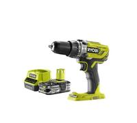Pack RYOBI Perceuse à percussion 18V One+ R18PD3-0 - 1 Batterie 2.5Ah - 1 Chargeur rapide RC18120-125