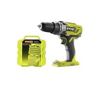 Pack RYOBI Perceuse à percussion 18V Oneplus R18PD3-0 - coffret 127 accessoires de vissage perçage RAK127DDSD