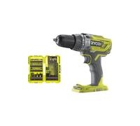 Pack RYOBI - Perceuse à percussion R18PD3-0 - 18V One+ sans batterie ni chargeur - Coffret 38 accessoires perçage-vissage-boulonnage RAK38DSDI2