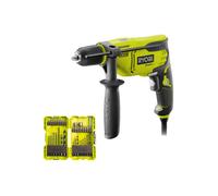 Pack RYOBI - Perceuse à percussion - RPD800-K - 800W - Coffret empilable de 32 accessoires RAK32DDMIX mixte perçage - vissage - bou