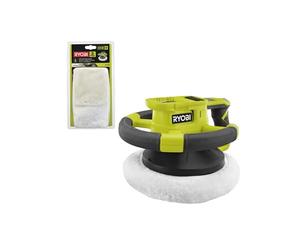 Pack RYOBI - Polisseuse RBP18250-0 - 18V One+ - sans batterie ni chargeur - Bonnet polissage et lustrage RAK2BB