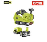 Pack RYOBI ponceuse à bande 75 mm 18V One+ R18BS-0 - 1 batterie 4.0Ah - 1 chargeur 2.0Ah RC18120-140