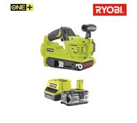 Pack RYOBI ponceuse à bande 75mm 18V One+ R18BS-0 - 1 batterie 5.0Ah - 1 chargeur rapide 2.0Ah RC18120-150