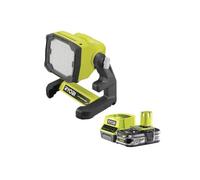 Pack RYOBI Projecteur LED 18V One+ 1800 lumens RLFD18-0 - 1 Batterie 2.5Ah - 1 Chargeur rapide RC18120-125