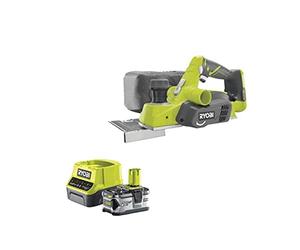 Pack RYOBI rabot 18V One+ 82mm R18PL-0-1 batterie 4.0Ah - 1 chargeur rapide 2.0Ah RC18120-140