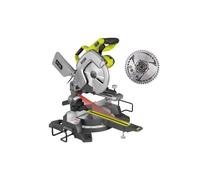 Pack RYOBI Scie à onglet radiale électrique EMS254L - 2000W - 254mm - lame carbure - SB254T48A1