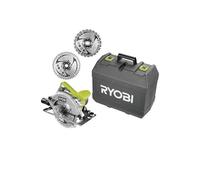 Pack RYOBI Scie circulaire RCS1600-K2B - 1600W - 66mm - 1 lame 48 dents - 2 lames 24 dents