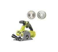 Pack RYOBI - Scie multi matériaux R18MMS-0-18V One+ 85mm - 2 lames - Sans batterie ni chargeur - Kit 2 lames bois/métal/carrelage - RAKMMS02K