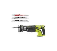 Pack RYOBI - Scie sabre Brushless R18RS7-0 - 18V One+ - sans batterie ni chargeur - Lot de 3 lames RAK3RBWM spéciales scie