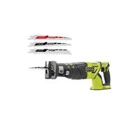 Pack RYOBI - Scie sabre Brushless R18RS7-0 - 18V One+ - sans batterie ni chargeur - Lot de 3 lames RAK3RBWM spéciales scie
