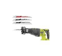 Pack RYOBI - Scie sabre R18RS-0-18V One+ - sans batterie ni chargeur - Lot de 3 lames RAK3RBWM spéciales scie sabre