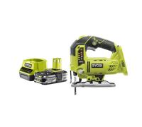 Pack RYOBI Scie sauteuse pendulaire 18V One+ R18JS-0-1 Batterie 2.5Ah - 1 Chargeur rapide RC18120-125
