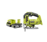Pack RYOBI Scie sauteuse pendulaire 18V One+ R18JS-0-1 Batterie 2.5Ah - 1 Chargeur rapide RC18120-125