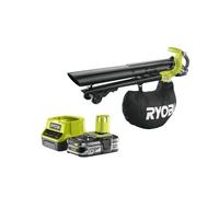 Pack RYOBI Souffleur aspiro-broyeur 18V One+ Brushless OBV18 - 1 Batterie 2.5Ah - 1 Chargeur rapide RC18120-125