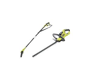 Pack RYOBI Taille haie 18V One+ Lithium OHT1845 - élagueur à chaîne sur Perche 18V One+ OPP1820 - sans Batterie ni Chargeur