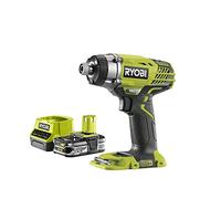 Pack RYOBI Visseuse à choc 18V One+ R18ID3-0 - 1 Batterie 2.5Ah - 1 Chargeur rapide RC18120-125