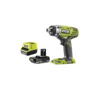 Pack RYOBI Visseuse à choc R18ID3-0 - 18V One+ - 1 Batterie 2.0Ah - 1 Chargeur rapide