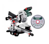 Pack scie à onglets radiale 1500W KGS 216 M + lame de scie 216x30 40WZ METABO