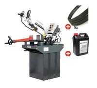 Pack scie à ruban pour métaux 225 mm - 230 V - Vitesse variable - 5 rubans - Liquide de coupe 5 L Torros SC281GV PACK 1