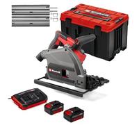 Pack scie plongeante Pro + 2 rails de guidage, coffret et starter kit 36V - Power X-Change EINHELL