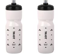 Pack Sense Soft 80 Bidon Velo et VTT- Lot de Deux Gourdes Sport Souples et Inodores - Bidon Eau Sans BPA - Blanc, 2 x 800 ml