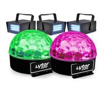 Pack Soirée FIESTA 2 SIXMAGIC + 3 LED STROBE BLANC Blanc