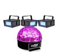 Pack Soirée FIESTA SIXMAGIC + 3 LED STROBE BLANC
