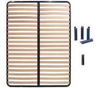 Pack Sommier 2x20 Lattes 140x190cm + Pieds bleus + Pied central - ALTOLATTES - ALTOBUY Bleu G