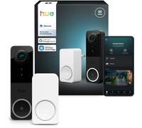 Pack sonnette vidéo filaire Philips Hue Noir et Blanc