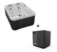 Pack spa rigide Celtic 4 avec pompe à chaleur (3 places)