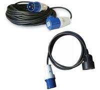 Pack SUNROAD Adaptateur Mâle CEE 17 220V Femelle + ANTARION Rallonge Electrique 25m Prise P17 Borne