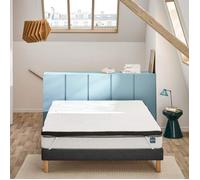 Pack surmatelas Memomax à mémoire de forme 160x200 cm et oreiller 60x60 cm Bultex