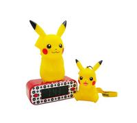 Pack Teknofun Réveil lumineux Pikachu + Figurine lumineuse Pikachu avec dragonne
