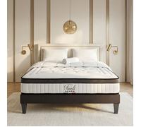 Pack Tivoli 140x190 cm Matelas Mousse + Sommier Bois + Accessoires