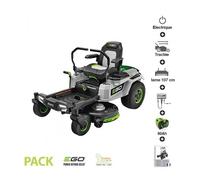 Pack tondeuse autoportée Zero Turn coupe 107 cm 6 batteries 10Ah et chargeur 1600W inclus EGO ZT4201E